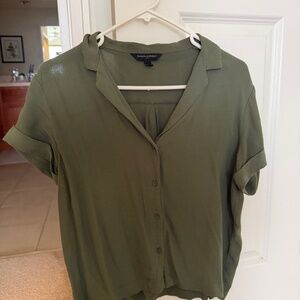 Banana Republic Green Button Up Size Small